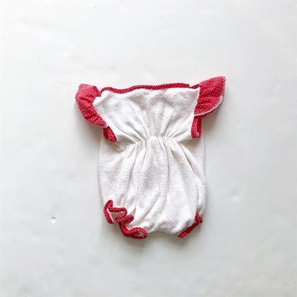 Vintage Bunny terry cloth romper looks 3-6 months - Picture 4 of 5